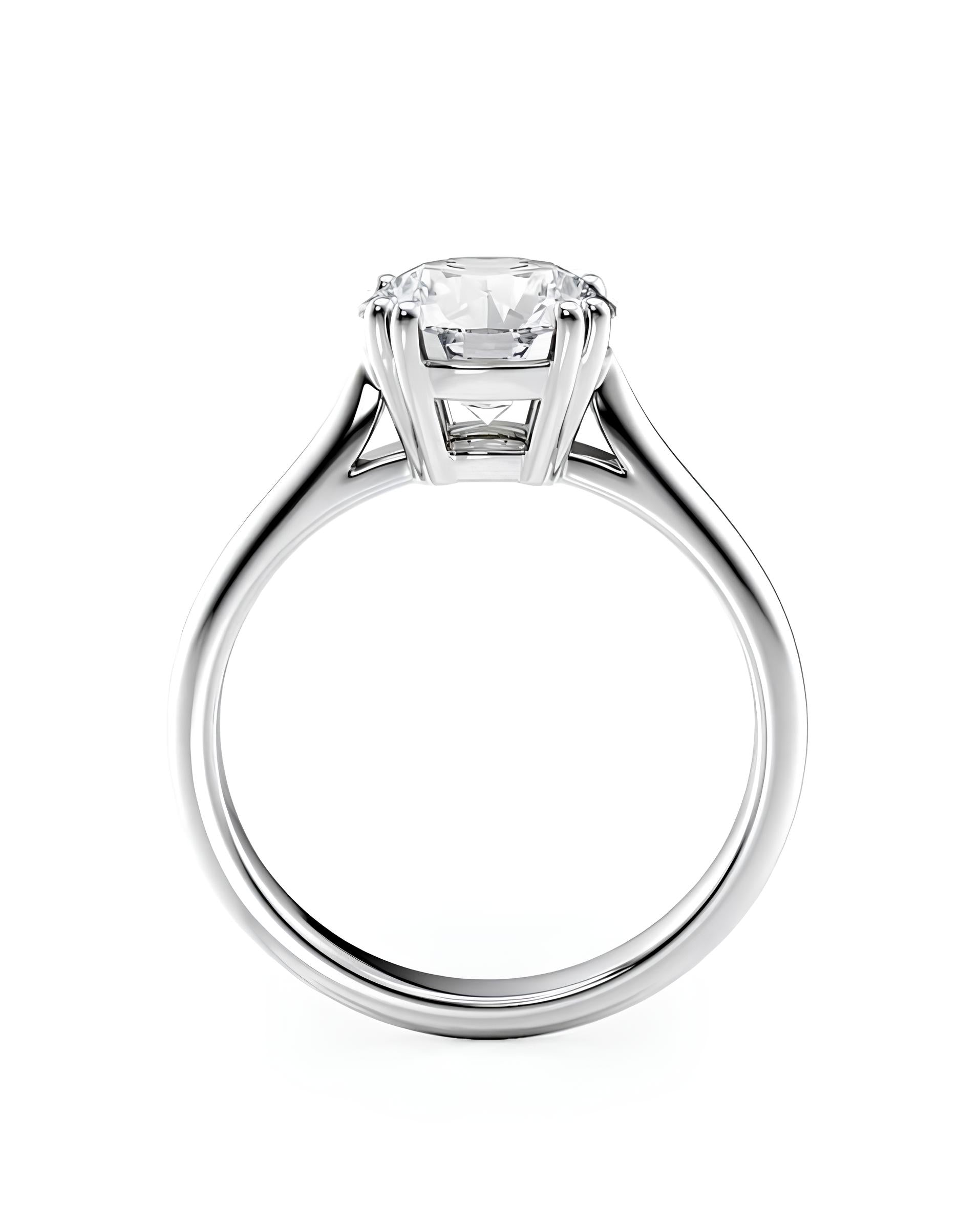 0,70 Karat E Renk Tektaş Pırlanta Yüzük