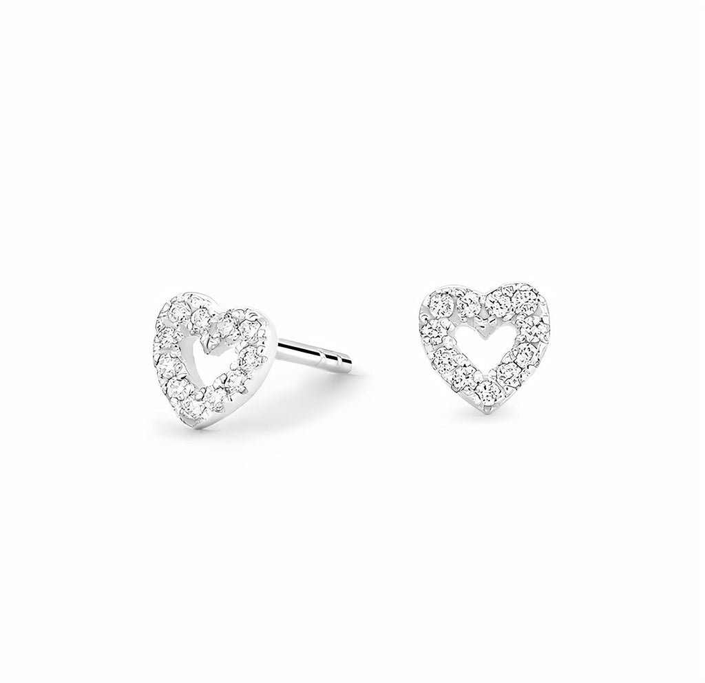 0,09 Karat E Renk Pırlanta Küpe