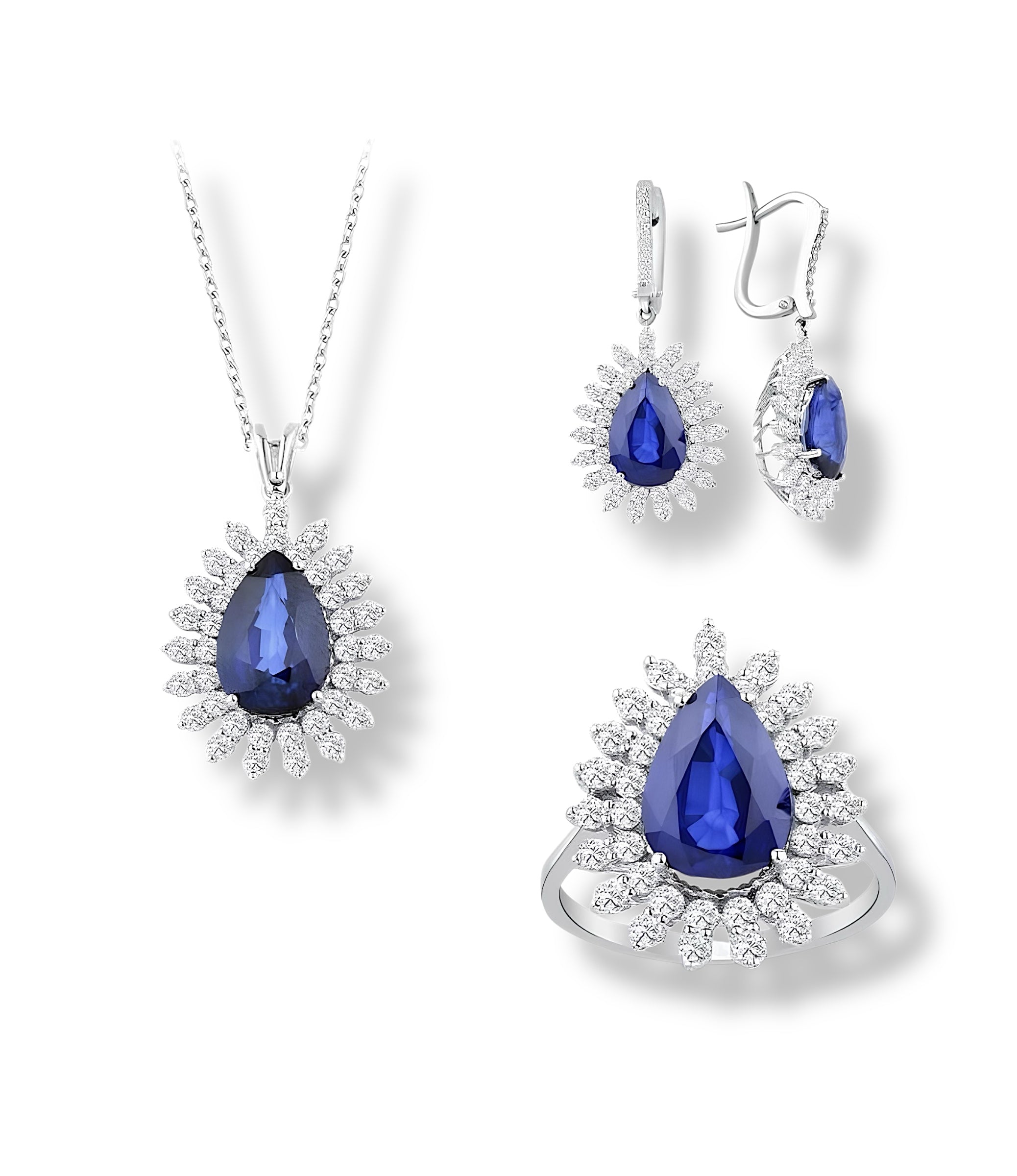 Özel Safir Pırlanta Set