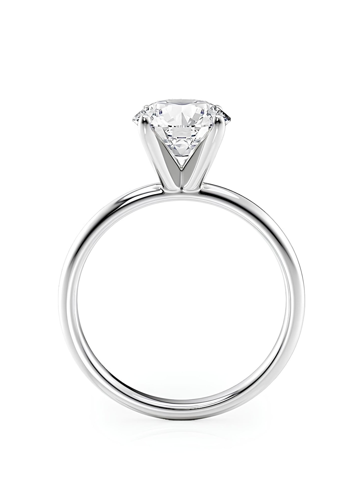 0,50 Karat D Renk Tektaş Pırlanta Yüzük