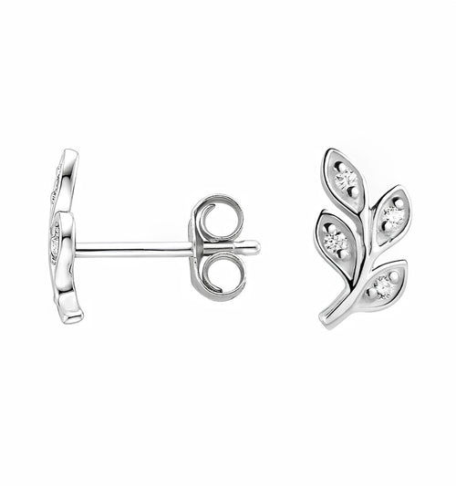 0,04 Karat E Renk Pırlanta Küpe