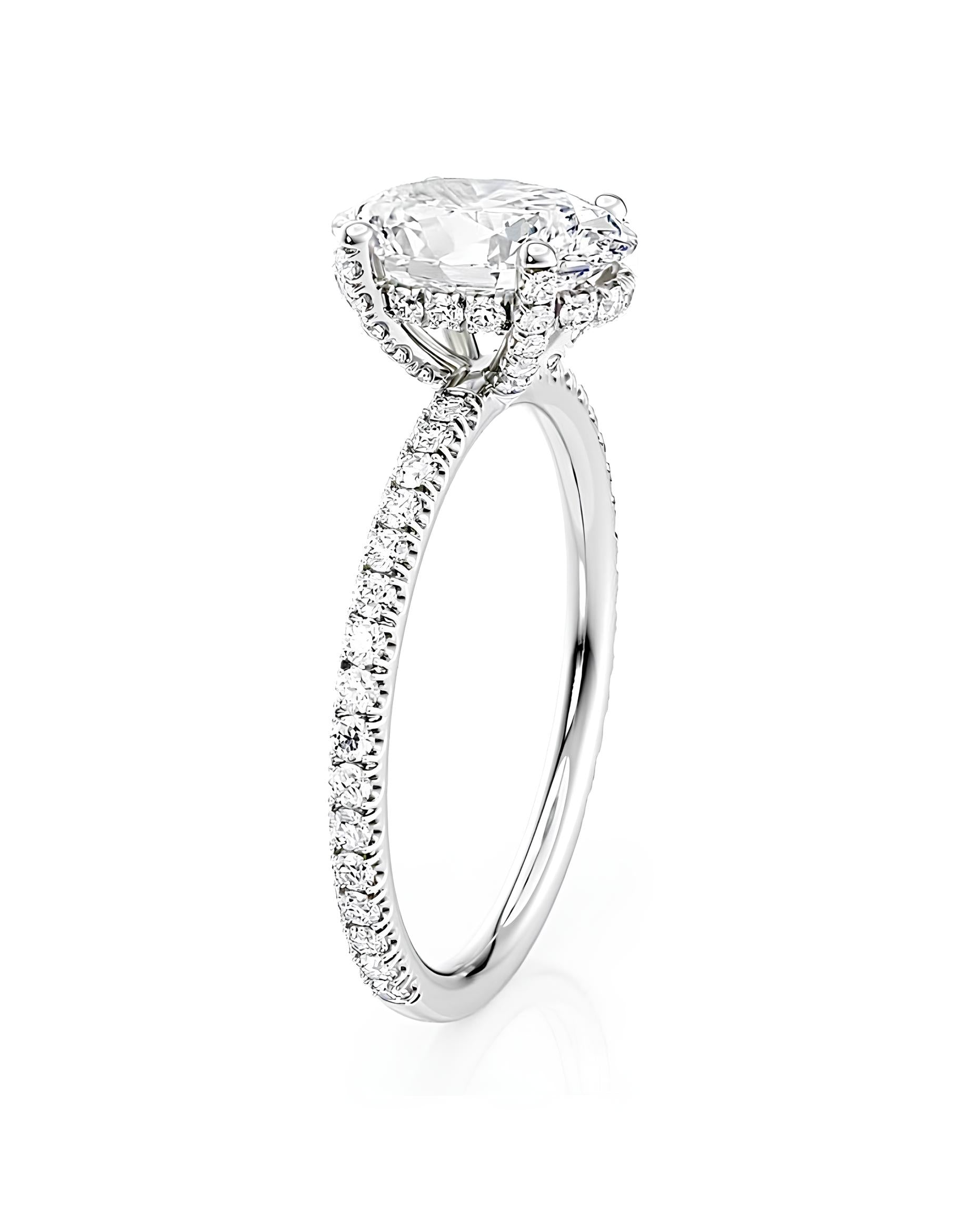 1 Karat G Renk Tektaş Pırlanta Yüzük