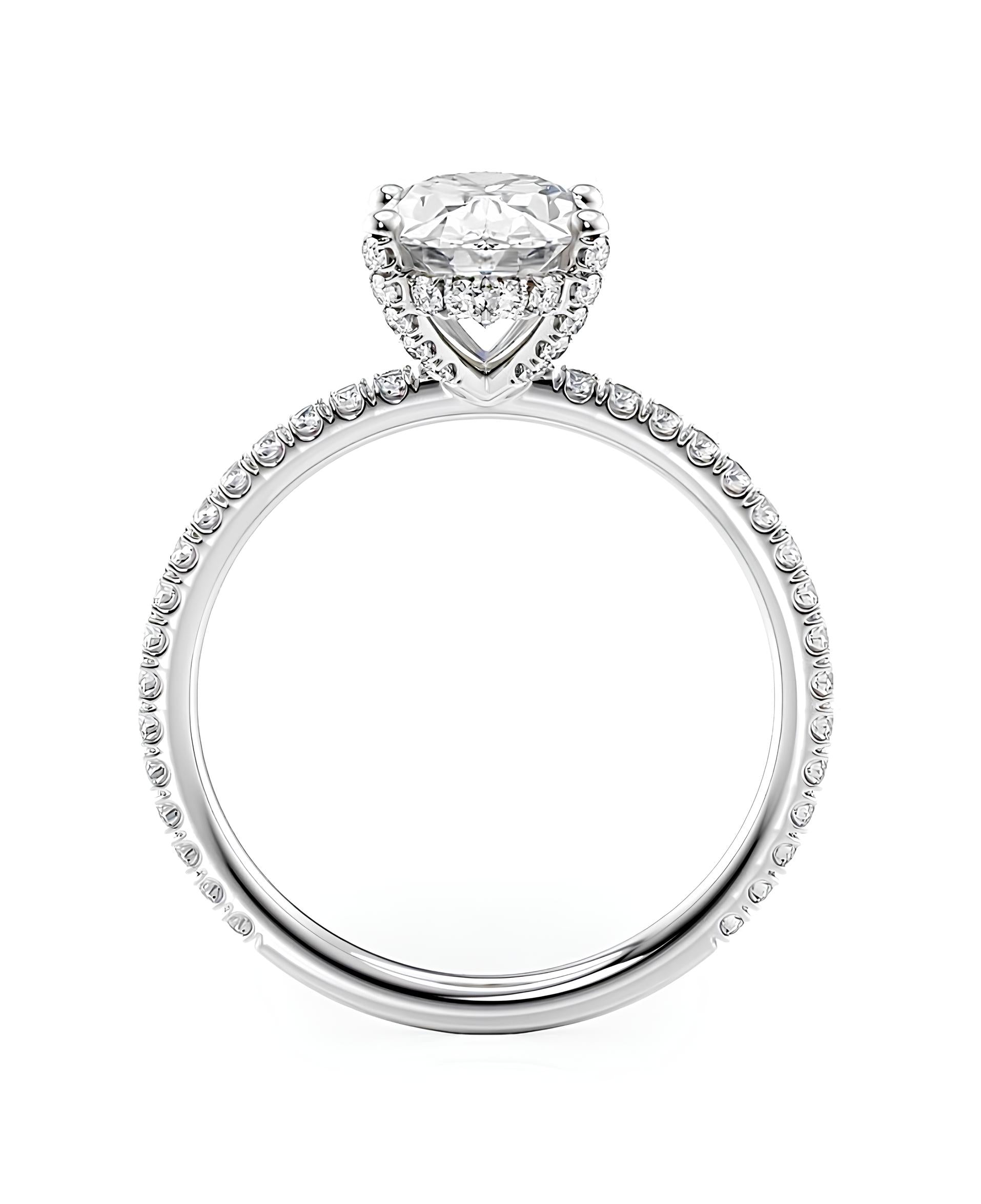 1 Karat G Renk Tektaş Pırlanta Yüzük