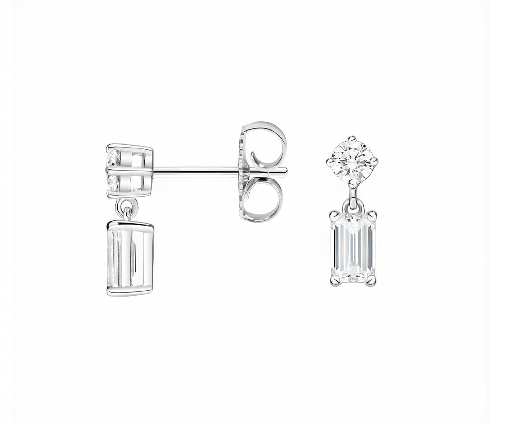 0,60 Karat E Renk Pırlanta Küpe